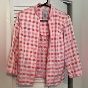 Blazer - Plaid Print